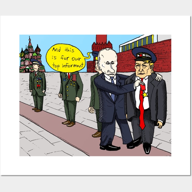 Putin Trump Informant Wall Art by Felipe.Makes.Cartoons